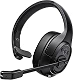 EKSA Noise Canceling Trucker Bluetooth Headset with Microphone Wireless Over Ear Headphones, 99ft Long Wireless Range, Up to 30 Hours of Talk Time, All-Day Comfort Trucker Headset with Mute Button