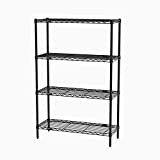 Professional's Choice by METRO PCM143654BL 4-Shelf Adjustable Wire Shelving Storage Unit, Black, 14"W x 36"L x 54"H