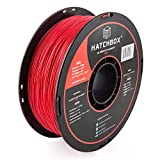 HATCHBOX ABS 3D Printer Filament, Dimensional Accuracy +/- 0.03 mm, 1 kg Spool, 1.75 mm, Red