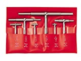 Starrett Telescoping Gage Set, Self-Centering with Two Arms - for Determining True Size of Holes, Slots, Recesses - 5/16" - 6" Range, 2-3/8" - 3-1/4" Handle Length - S579HZ