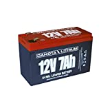 Dakota Lithium  12V 7Ah LiFePO4 Deep Cycle Battery  11 Year USA Warranty 2000+ Cycles  Built in BMS  For Ice Fishing, Fish Finders, Outdoor, and More