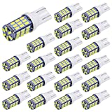 AOICANKI 20pcs Super Bright RV Trailer T10 921 194 42-SMD 12V Car Backup Reverse LED Lights Bulbs Light Width Lamp Xenon White