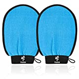 2022 Upgrade Exfoliating Glove Mitt, Exfoliating Body Scrubber for Shower Bath, Moroccan Body Scrub Gloves for Dead Skin Remover, Korean Exfoliate Mitts Body Exfoliator Sponge Loofah For Women Men