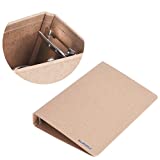 BCP 2pcs Kraft Paper 6-Holds Round Ring Binder Binding Hard Cover Protector for Journal Note Book (A6 Size)