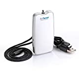 AirTamer A310W Personal RechaAirTamer A310W Personal Rechargeable and Portable Air Purifier Negative Ion Generator, Proven Performance, White with Metal Travel Case