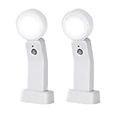 Cabinet Light, Multi-Function Lde Closet Light, Human Body Induction, 3 Use Modes, 360°Rotatable, Used in Cabinets, Stairs, Workshops,SL-918…， 2pack