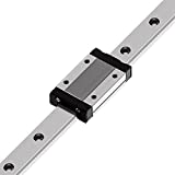 OUYANG MGN12H 300mm Linear Rail Guide with MGN12H Carriage Block for 3D Printer, CNC Machine (H-Type, Black)