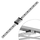 Twotrees MGN12H 300mm Linear Sliding Guideway with 1pcs Linear Bearing Sliding Block for 3D Printer and CNC Machine(H-Type,Black)