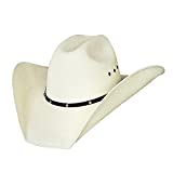 Bullhide Men's Straw Cowboy Hat from Justin Moore Collection, Natural, 7 1/2