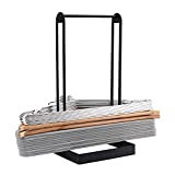 LEKUSHA Hanger Organizer Stacker, 55 Plastic Hanger Holder Stand, Clothes Hanger Storage for Closet Laundry Room