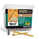 Deck Plus 48419 Wood Screws #10 x 3", Tan, 5lb Box