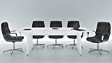 Ford Executive Modern Conference Table in White - Rectangle