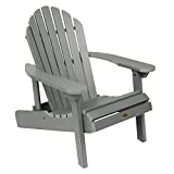 Highwood AD-CHL1-CGE Hamilton Made in the USA Adirondack Chair, Adult Size, Coastal Teak