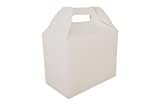 Southern Champion Tray 2709 Paperboard White Large Barn Style Carry Out Box, 10 lbs Capacity, 8-7/8" Length x 5" Width x 6-3/4" Height (Case of 150)