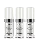 3PCS TLM Concealer Cover Cream, Flawless Colour Changing Warm Skin Tone Foundation Makeup, Base Nude Face Liquid Cover Concealer (3 PACK)