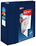 Avery Heavy Duty View 3 Ring Binder, 5" One Touch EZD Ring, Holds 8.5" x 11" Paper, 1 Navy Blue Binder (79806)