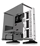 Thermaltake Core P3 TG Snow Mid Tower ATX/M-ATX/Mini ITX Wall Mounted Computer Case -White, Open Frame, Tempered Glass