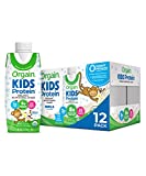 Orgain Organic Kids Protein Nutritional Shake, Vanilla-8g of Protein, Great for Breakfast&Snacks, 22 Vitamins&Minerals, Fruits&Vegetables, Gluten Free, Soy Free, 8.25 Oz, 12 Count