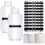 13 Pcs Urine Test Complete Kit , 3.38oz/100 ml Empty Bottles with 10 Test Papers, 1 Gauze Bandage Roll, Portable Travel Bottle Refillable Liquid Travel Accessories