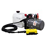 KTI Double Acting 12V Hydraulic Pump - 3 Quart