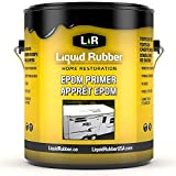 L R Liquid Rubber EPDM Rubber and RV Roof Primer - Weatherseal Camper and Trailer Roofing Coating 1 Gallon