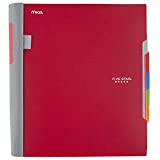 Five Star Advance Spiral Notebook, 5 Subject, College Ruled Paper, 200 Sheets, 11 x 8-1/2 inches, Red (73146)