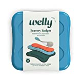 Welly Bandages - Bravery Badges, Flexible Fabric, Adhesive, Assorted Size, Solid Colors - 48 Count