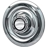 OxGord Power Disc Rally Wheel Center Caps (Pack of 4) Best for GM Classic Car Accessories | Snaps Over 14x6, 14x7, 15x6, 15x7, 15x8 & 15x10 Rim - Stainless Steel Cap is 7" in Diameter, Chrome