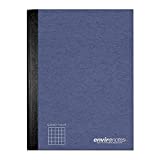 Roaring Spring Environotes 5x5 Graph Ruled Recycled Composition Book with Sustainable Paper, 9.75" x 7.5" 80 Sheets, Assorted Earthtone Covers