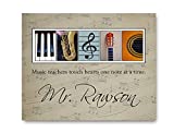 PERSONALIZED Gift for Music Teacher - Wall Art for Music Teacher - Music Teacher Appreciation Gift - Gift for Band Leader or Director