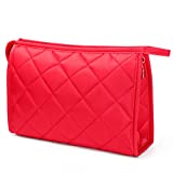 LittleStar Cosmetics Pouch Travel Case Makeup Bags for Lady Accessory Organizer (Red)