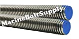 Type 18-8 Stainless Steel Fully Threaded Rod - Marine Bolt Supply (3/4-10 x 3FT (Bundle of 2))