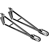 JEGS Ladder Bars | 32“ Length | Made From 1" x 0.156" DOM Tubing | Includes Safety Loop Kits, 3/16" Thick Steel Housing Brackets, 3/4" Rod Ends, & 5/8" Rod Ends | Made In USA