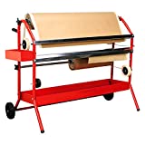 TCP Global Mobile 36" Multi-Roll Masking Paper Machine with Storage Trays – Auto Body Paint & Repair Shop, Car Painting Prep