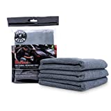 Chemical Guys MIC35203 Workhorse Professional Grade Microfiber Towel, Gray (Safe for Car Wash, Home Cleaning & Pet Drying Cloths) 16" x 16", Pack of 3