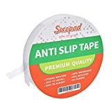 Secopad Anti Slip Stair Tape for Stairs Bathtub Shower, Waterproof Non Slip Grip Tape , Adhesive Staircase Step Threads, Suitable for Bare Feet (1“ x 38')
