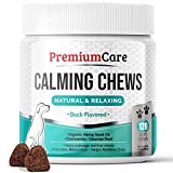 PREMIUM CARE Calming Treats for Dogs - Made in USA - Helps with Dog Anxiety, Separation, Barking, Stress Relief, Thunderstorms and More - Natural Calming Relaxer for Aggressive Behavior - 120 Chews