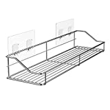 Orimade Bathroom Shelf Organizer Shower Caddy Storage Kitchen Rack with Traceless Transparent Adhesive No Drilling SUS304 Stainless Steel, 15 inch