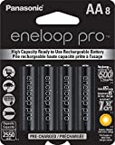 Panasonic BK-3HCCA8BA eneloop pro AA High Capacity Ni-MH Pre-Charged Rechargeable Batteries, 8 Pack