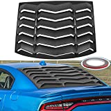 Rear Window Louver Compatible with 2011-2021 Dodge Charger SXT/GT/RT/RT Scat Pack, ABS Windshield Sun Shade Cover Lambo Style Matte Black