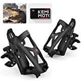 Motorcycle Cup Holders, kemimoto ATV Cup Holders w/360 Rotation Crocodile-Bite Clamp, Dirt Bike Cup Holders Waterproof Mud-proof for Motorcycle, ATV, Scooter, Boat, Bike, Wheelchair, Walker, Golf Cart