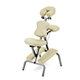 Ataraxia Deluxe Portable Folding Massage Chair w/Carry Case & Strap (Beige)