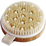 CSM Body Brush For Beautiful Skin - Solid Wood Frame & Boar Hair Exfoliating Brush To Exfoliate & Soften Skin, Improve Circulation, Stop Ingrown Hairs, Reduce Acne and Cellulite