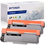 MYTONER TN660 Remanufactured Toner Cartridge Replacement for Brother TN660 TN-660 TN630 TN-630 High Yield Printer Ink (Black, 2-Pack)