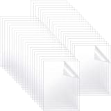 40 Pieces Acrylic Sheets Clear Plastic Sheet with Protective Paper Clear PETG Panels for Craft Projects, Replacement Picture Frame (4 x 6 x 0.04 Inch)