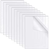 10 Pieces Transparent Acrylic Sheets 6 x 4 Inches Clear Acrylic Sheets for Picture Frame Glass Replacement Calligraphy Painting, 0.08 Inch Thick