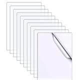 10 Pieces Acrylic Plexiglass Sheets（4’’ x 6’’ x 0.04’’) with Protective Paperfor Picture Frame Glass Replacement, Any DIY Projects Display, Painting