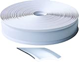 RV Designer E461, Heavy Duty Vinyl Insert Trim, 1 inch Wide, 100 foot Roll, White