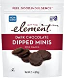 Element Snacks - Dark Chocolate Dipped Mini Rice Cakes 3 oz (Case of 8)