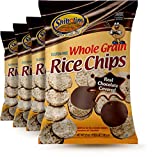 Shibolim Gluten Free Real Dark Chocolate Covered Rice Cakes With a Touch of Sea Salt (4 Pack) 3.5oz, Dairy Free, Whole Grain